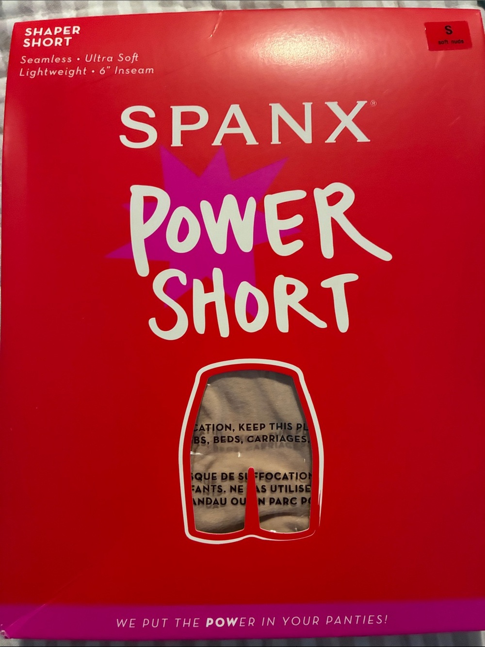 Spanx Women's Power Shorts, Soft Nude, Small